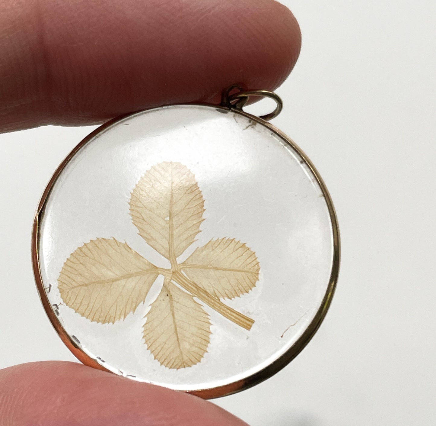 Antique 4-leaf clover pendant