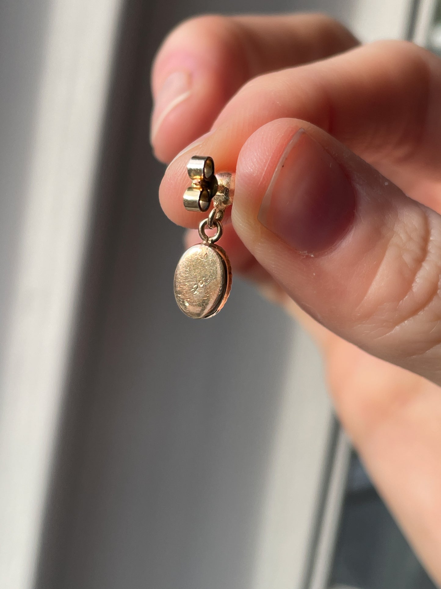 Vintage Opal drop earrings on 9ct gold