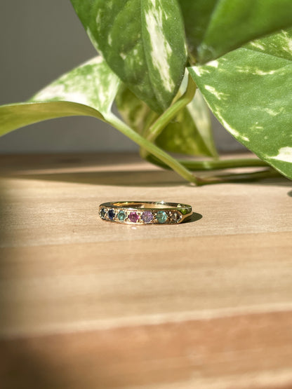 Vintage acrostic DEAREST ring