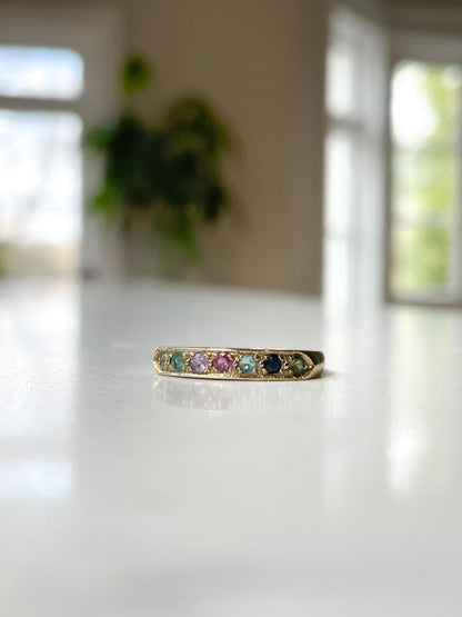 Vintage acrostic DEAREST ring