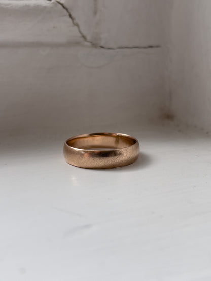 Antique 9ct rose gold band