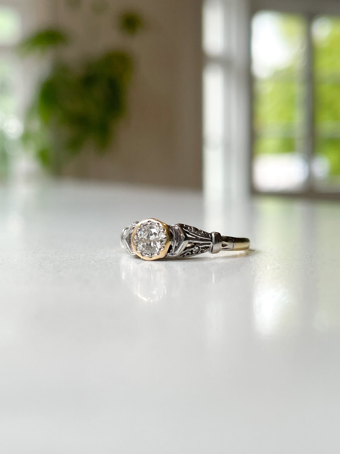 Antique art deco diamond ring