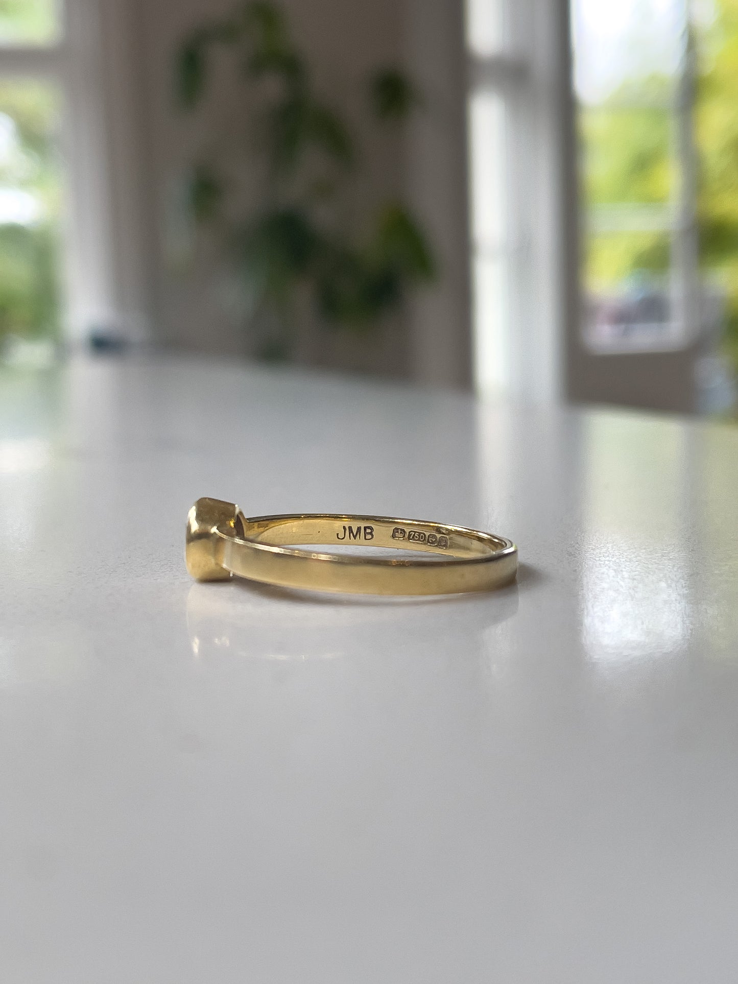 1970s Vintage diamond solitaire ring on 18ct gold